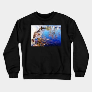 Snowy Winter Reflection Crewneck Sweatshirt